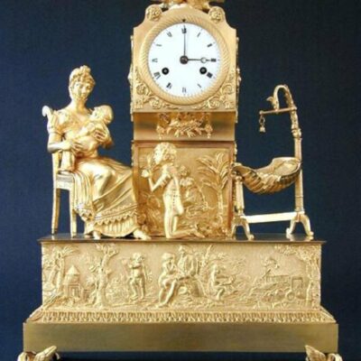 An Empire Figural Clock