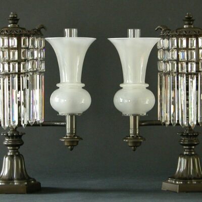 A Pair of Argand Lamps