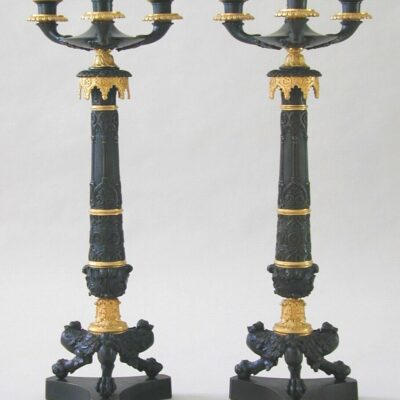 A Pair of Empire Candelabra