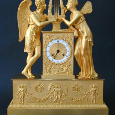 An Empire Figural Clock