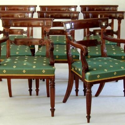 A Set of Eight Regency Chairs