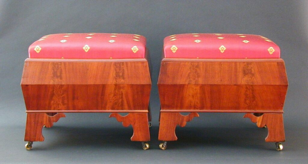 A Pair of Classical Footstools Charles Clark