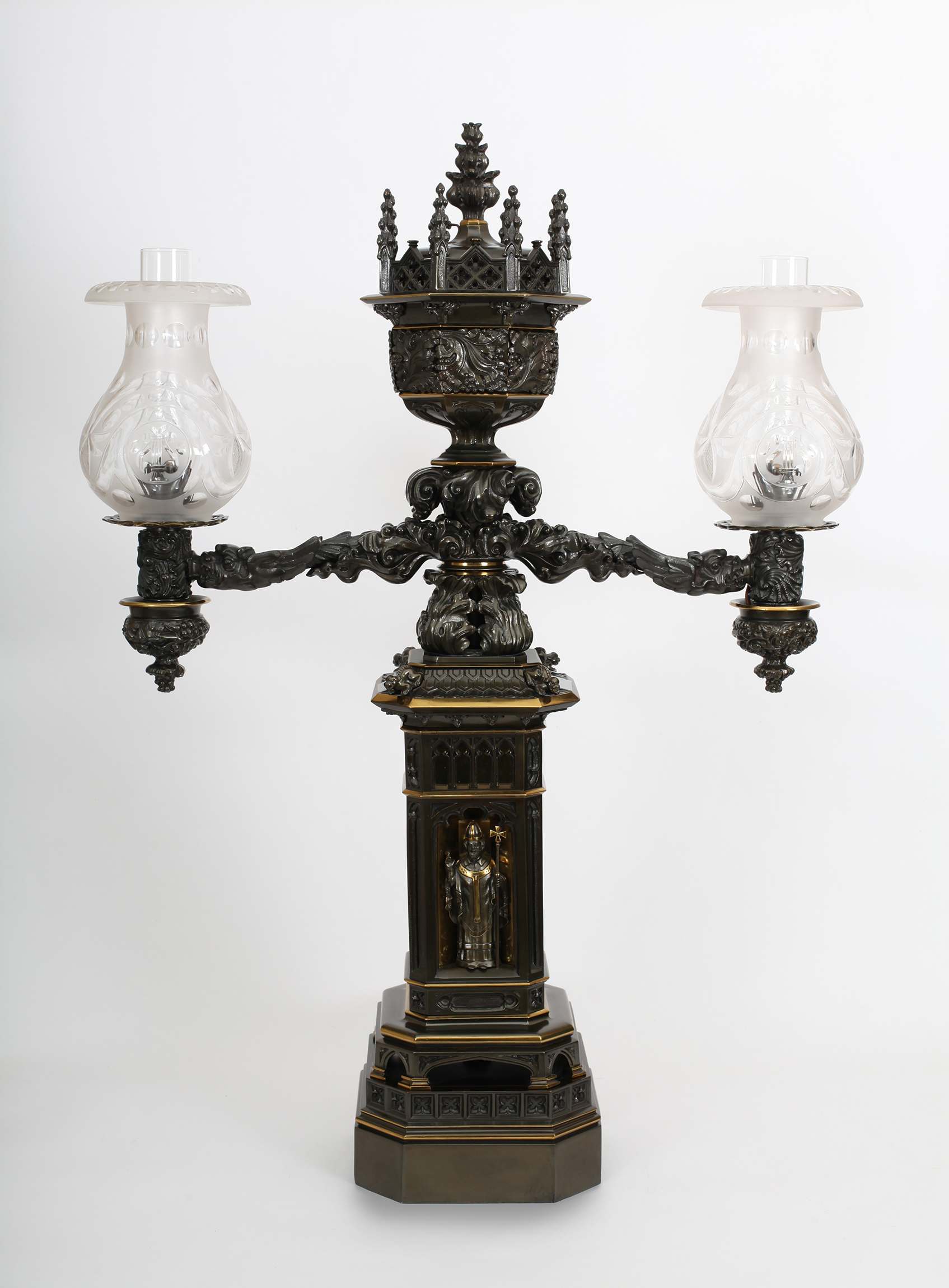 A Regency Argand in the Gothic Taste